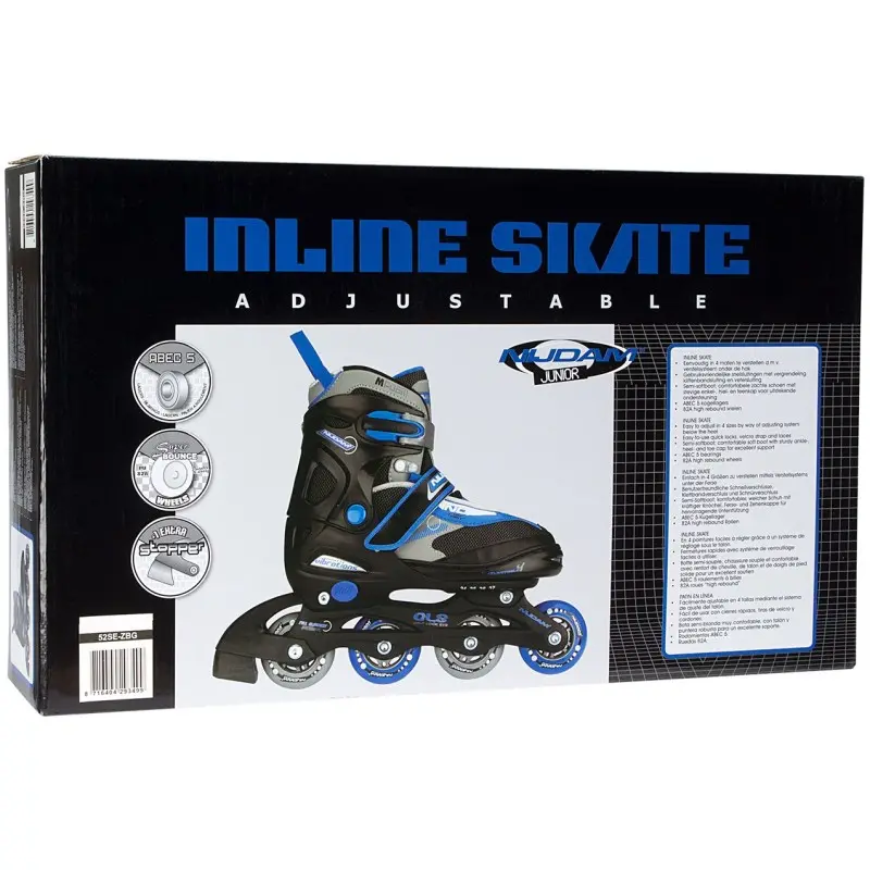 Nijdam Inline Skate Junior ρυθμιζόμενα 52SE-ZBG Nijdam Inline Skate Junior ρυθμιζόμενα 52SE-ZBG