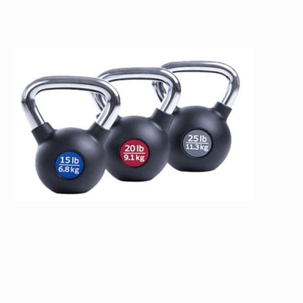 Viking C-628 λαστιχένιο Kettlebell με λαβή χρωμίου 4kg   4-24kg