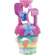 Adriatic Σετ Κουβαδάκι Παραλίας Flamingos με Νερόμυλο - 12511