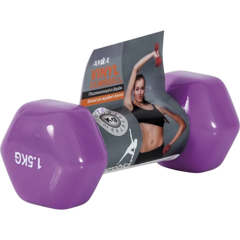 Amila Vinyl Dumbbell 1.5Kg - 44127 Amila Vinyl Dumbbell 1.5Kg - 44127