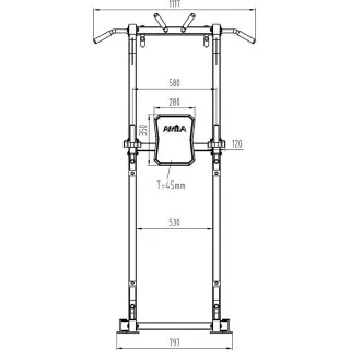 Amila Μηχάνημα Μονόζυγο-Δίζυγο Power Tower - 44274 - Σε 12 Άτοκες Δόσεις