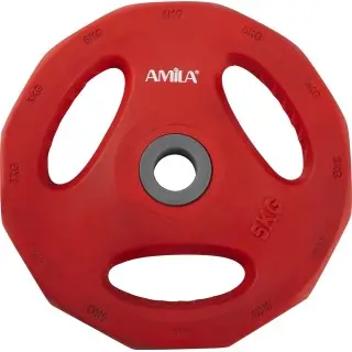 Amila Δίσκος με επένδυση λάστιχου. 5.00 kg Φ28 - 44416