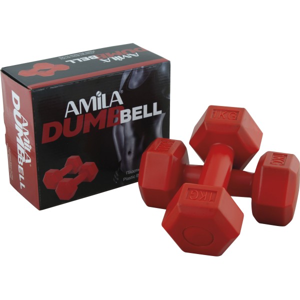 Amila Αλτήρας Εξάγωνος Plastic Series 1.00Kg (Ζευγάρι) - 44530