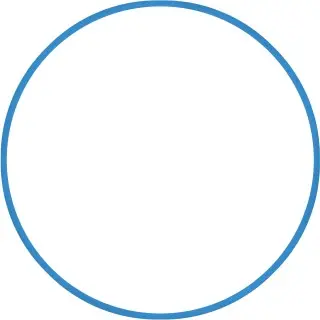 Amila Χούλα-Χουπ 70cm - Φ19mm - 230gr. Μπλε - 48159