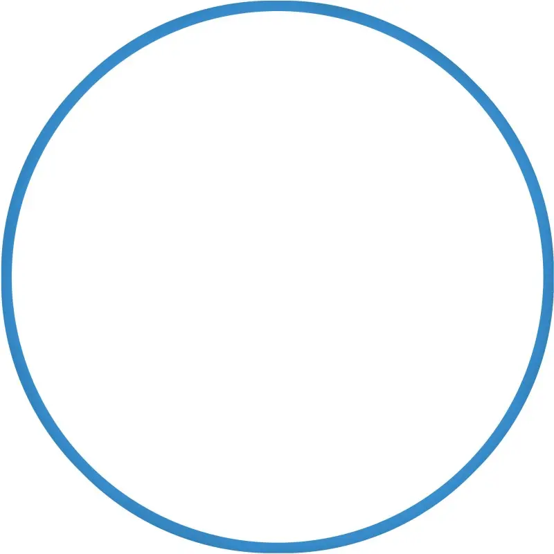 Amila Χούλα-Χουπ 70cm - Φ19mm - 230gr. Μπλε - 48159