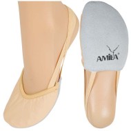 Amila Παπούτσια Ρυθμικής Γυμναστικής Μύτης Δερμάτινα Μπεζ - 48376