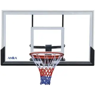 Amila Μπασκέτα Deluxe με Βάση 230-307cm Tempered Glass 8mm - 49220 - Σε 12 Άτοκες Δόσεις