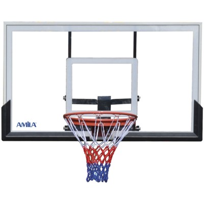 Amila Μπασκέτα Deluxe με Βάση 230-307cm Tempered Glass 8mm - 49220 - Σε 12 Άτοκες Δόσεις