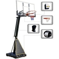 Amila Μπασκέτα Deluxe με Βάση 230-307cm Tempered Glass 8mm - 49220 - Σε 12 Άτοκες Δόσεις