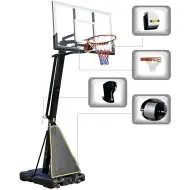 Amila Μπασκέτα Deluxe με Βάση 230-307cm Tempered Glass 8mm - 49220 - Σε 12 Άτοκες Δόσεις