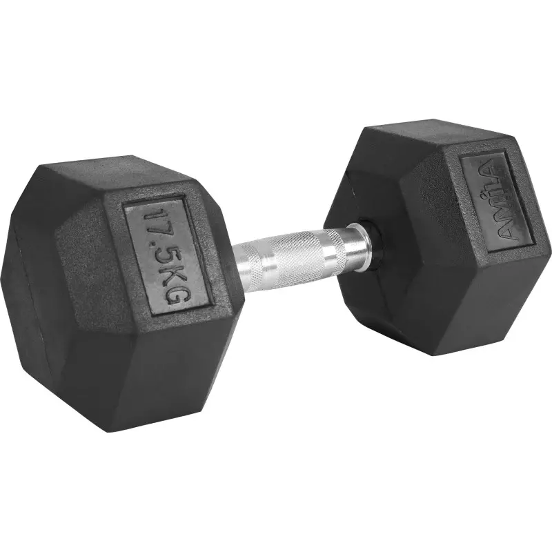 Amila Αλτήρας Εξάγωνος Rubber Cover Class A - 17.5Kg - 84542 Amila Αλτήρας Εξάγωνος Rubber Cover Class A - 17.5Kg - 84542