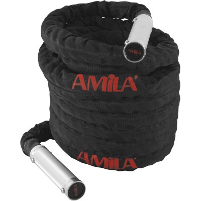Amila Battle Rope με χερούλια αλουμινίου (15m) - 84554