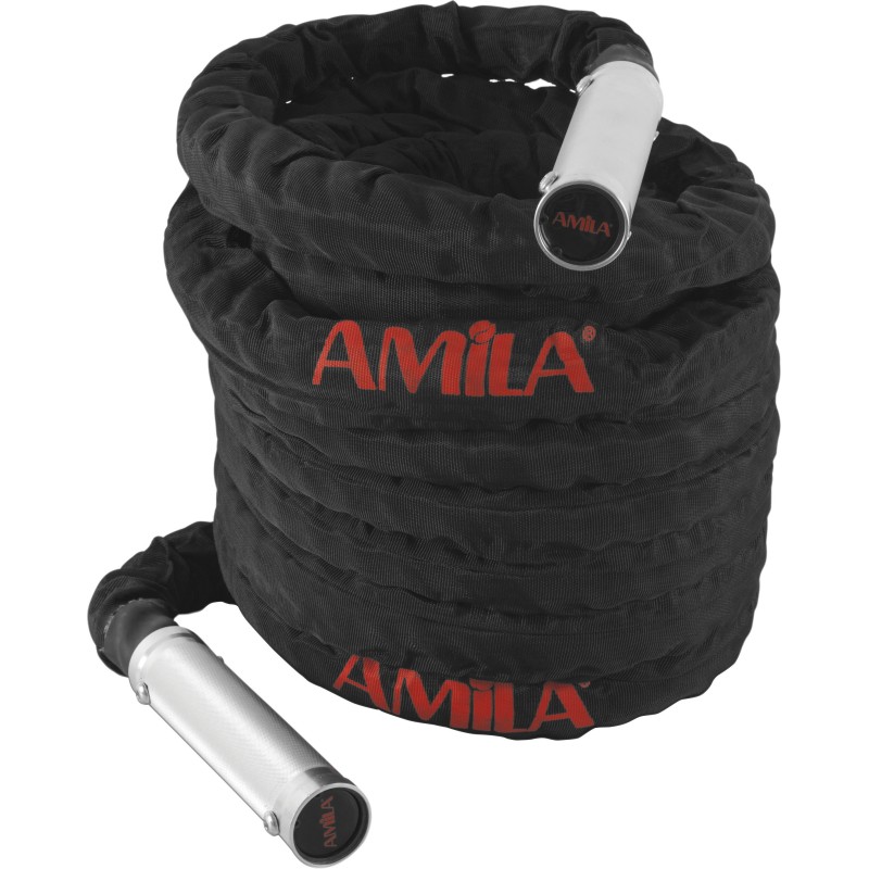 Amila Battle Rope με χερούλια αλουμινίου (15m) - 84554