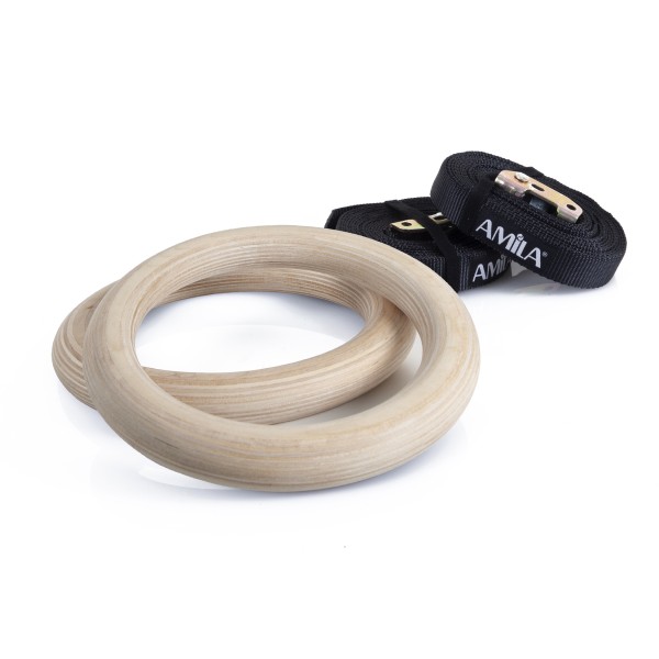 Amila Κρίκοι γυμναστικής WOOD Gymnastics Rings - 84762