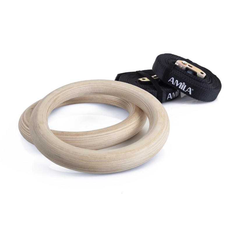 Amila Κρίκοι γυμναστικής WOOD Gymnastics Rings - 84762