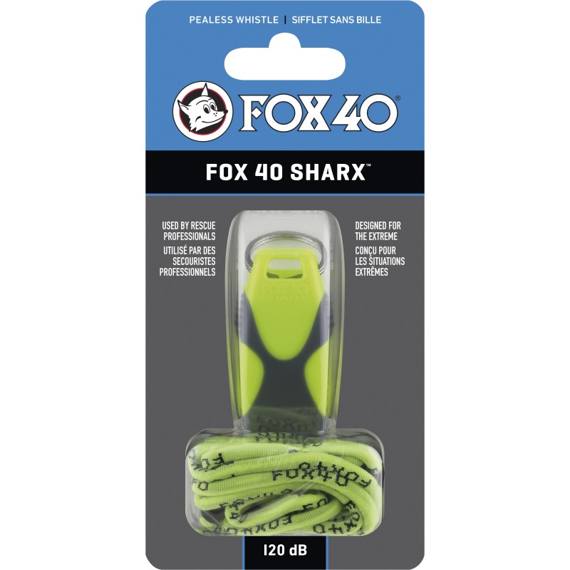 Fox Σφυρίχτρα  Sharx Safety Νέον-Γκρι με Κορδόνι - 87032308