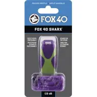 Fox Σφυρίχτρα  Sharx Safety Μωβ-Πράσινη με Κορδόνι - 87032808