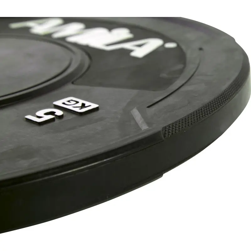 Amila Δίσκος Black W Bumper 50mm 5Kg - 90306