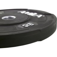 Amila Δίσκος Black W Bumper 50mm 10Kg - 90307