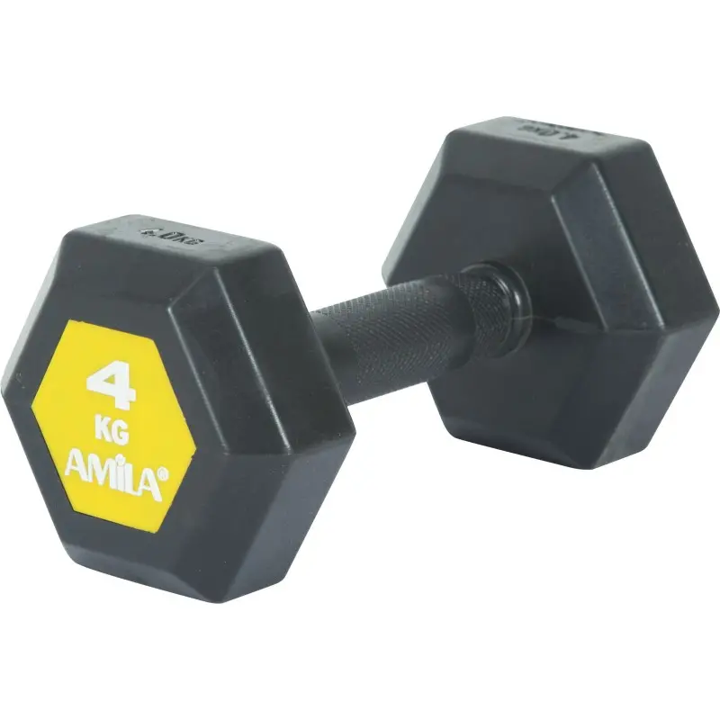 Amila Aλτήρας Εξάγωνος Original Rubber H - 4.0Kg - 90584 Amila Aλτήρας Εξάγωνος Original Rubber H - 4.0Kg - 90584