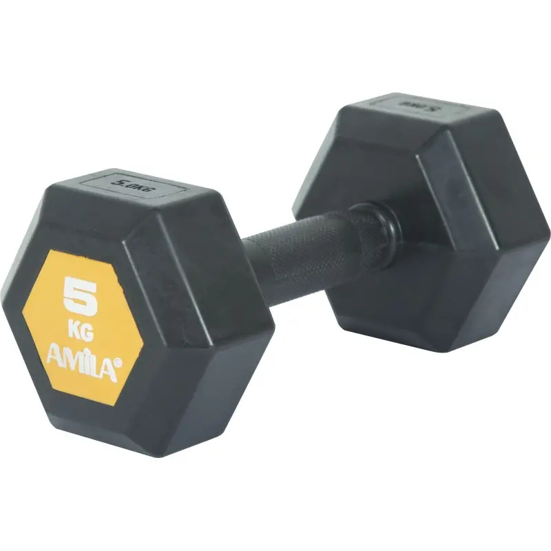 Amila Aλτήρας Εξάγωνος Original Rubber H - 5.0Kg - 90585 Amila Aλτήρας Εξάγωνος Original Rubber H - 5.0Kg - 90585
