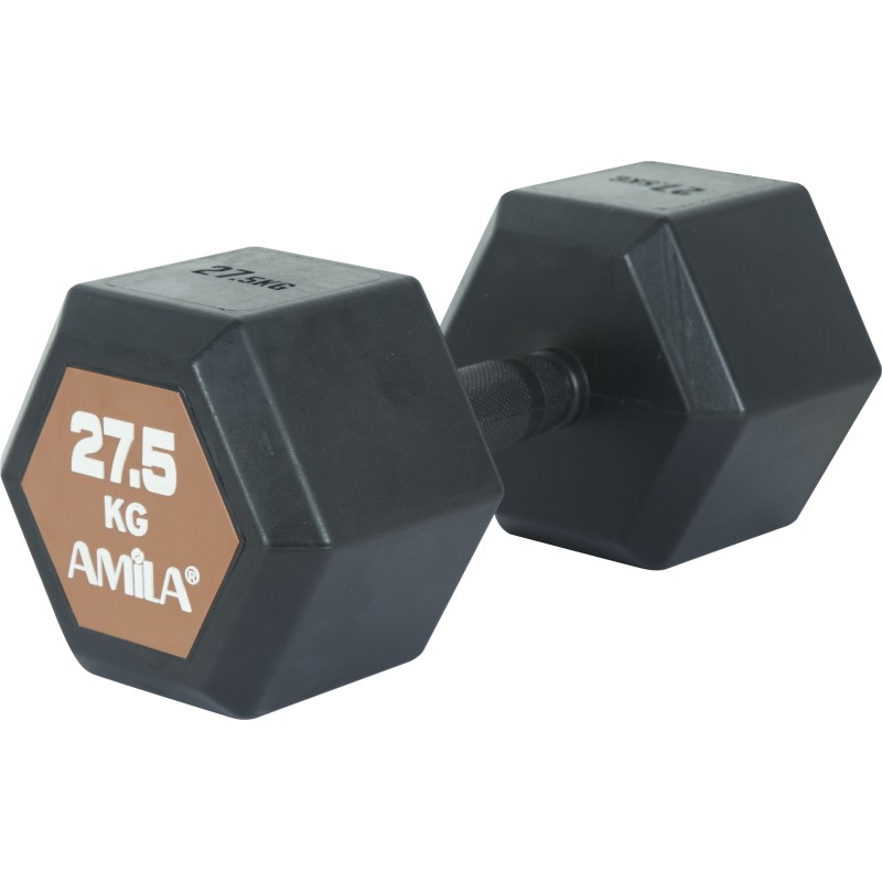 Amila Aλτήρας Εξάγωνος Original Rubber H - 27.5Kg - 90598