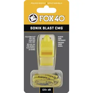 Fox Σφυρίχτρα  Sonic Blast CMG Safety Κίτρινη με Κορδόνι - 92030208