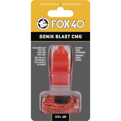 Fox Σφυρίχτρα  Sonic Blast CMG Safety Πορτοκαλί με Κορδόνι - 92030308
