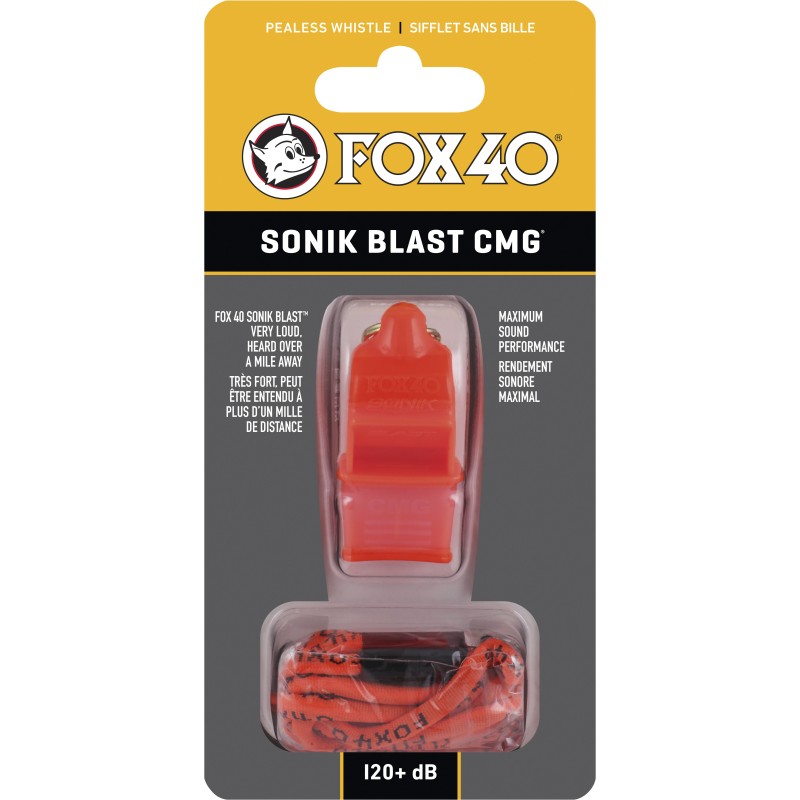 Fox Σφυρίχτρα  Sonic Blast CMG Safety Πορτοκαλί με Κορδόνι - 92030308