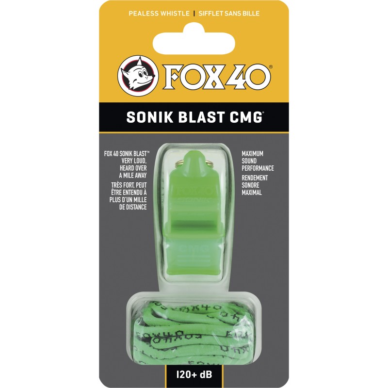 Fox Σφυρίχτρα  Sonic Blast CMG Safety Πράσινη με Κορδόνι - 92030608