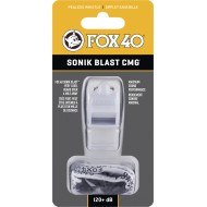 Fox Σφυρίχτρα  Sonic Blast CMG Safety Λευκή με Κορδόνι - 92030708