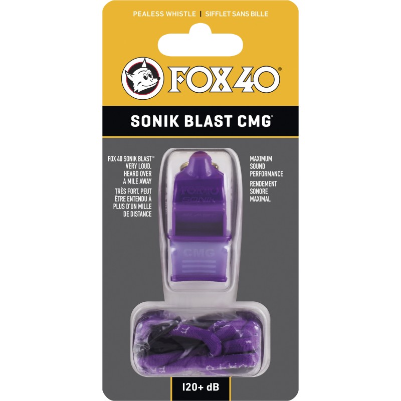 Fox Σφυρίχτρα  Sonic Blast CMG Safety Μωβ με Κορδόνι - 92030808