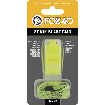 Fox Σφυρίχτρα  Sonic Blast CMG Safety Νέον με Κορδόνι - 92031308