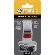 Fox Σφυρίχτρα  Sonic Blast CMG Safety Λευκή-Κόκκινη με Κορδόνι - 92033008