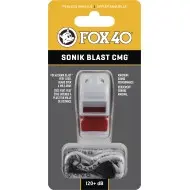 Fox Σφυρίχτρα  Sonic Blast CMG Safety Λευκή-Κόκκινη με Κορδόνι - 92033008