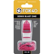 Fox Σφυρίχτρα  Sonic Blast CMG Safety Ροζ-Λευκή με Κορδόνι - 92033408