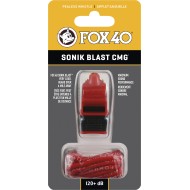 Fox Σφυρίχτρα  Sonic Blast CMG Safety Κόκκινη-Μαύρη με Κορδόνι - 92033708