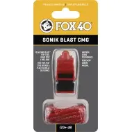 Fox Σφυρίχτρα  Sonic Blast CMG Safety Κόκκινη-Μαύρη με Κορδόνι - 92033708