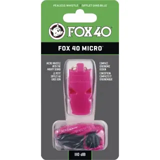 Fox Σφυρίχτρα  Micro Safety Ροζ με Κορδόνι - 95130408