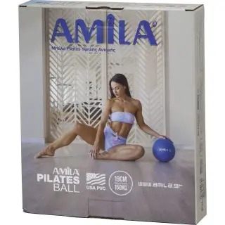Amila Μπάλα Pilates 19cm. Χρυσή. σε κουτί - 95801