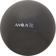 Amila Μπάλα Pilates 19cm. Μαύρη. σε κουτί - 95802