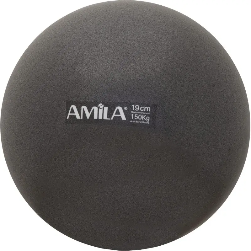 Amila Μπάλα Pilates 19cm. Μαύρη. σε κουτί - 95802