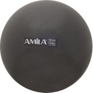 Amila Μπάλα Pilates 19cm. Μαύρη. bulk - 95805