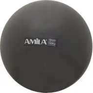Amila Μπάλα Pilates 19cm. Μαύρη. bulk - 95805