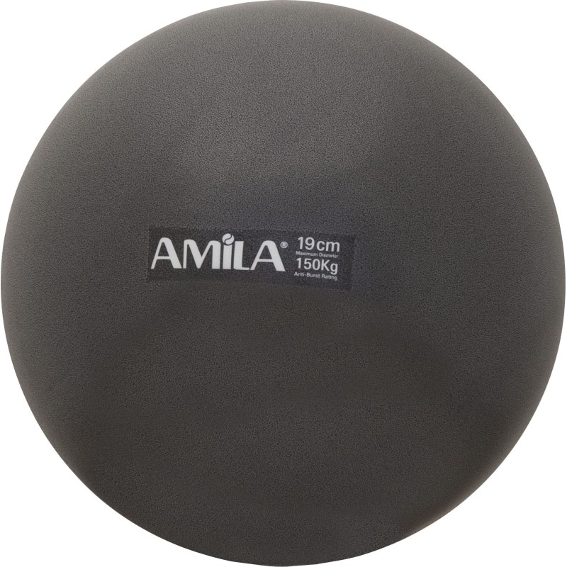 Amila Μπάλα Pilates 19cm. Μαύρη. bulk - 95805