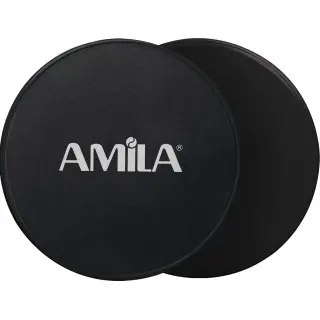 Amila Δίσκοι Ολίσθησης Gliding Pads Μαύρα - 95951