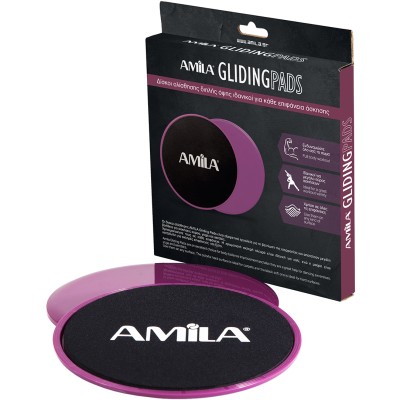 Amila Δίσκοι Ολίσθησης Gliding Pads Μωβ - 95952