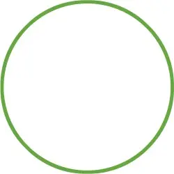 Amila Χούλα-Χουπ HQ 60cm - Φ19mm - 230gr. Πράσινο - 98800