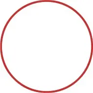 Amila Χούλα-Χουπ HQ 60cm - Φ19mm - 230gr. Κόκκινο - 98803