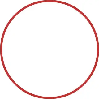 Amila Χούλα-Χουπ HQ 60cm - Φ19mm - 230gr. Κόκκινο - 98803